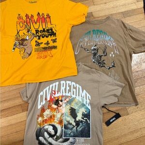 Civil Regime Graphic T-Shirts Set